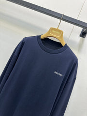 MIUMIU LONG-SLEEVE CREW NECK T-SHIRT STYLE 58