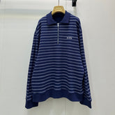 MIUMIU STRIPED ZIP POLO SHIRT STYLE 42