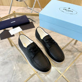 PRA LACE-UP SHOES BLACK CALFSKIN