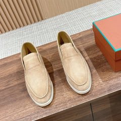 LP OPEN WALK LOAFERS CREAM SUEDE