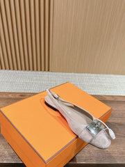 Innocente Slingback Suede Goatskin Light pink