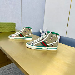 GG TENNIS 1977 HIGH-TOP TRAINER TORTILLA CANVAS WITH MICKEY MOTIF