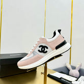 CLASSIC TRAINER IN LIGHT PINK MERCERIZED VELVET