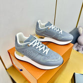 NEO RUN AWAY SNEAKER IN SHARK GRAY CALFSKIN