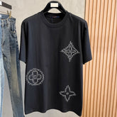 LV T-SHIRT IN BLACK PURE COTTON 238778