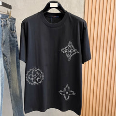 LV T-SHIRT IN BLACK PURE COTTON 238778