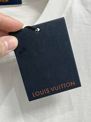 LV T-SHIRT IN WHITE PURE COTTON WITH EMBROIDERED LOGO 238773