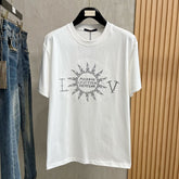 LV T-SHIRT IN WHITE PURE COTTON WITH EMBROIDERED LOGO 238773
