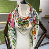 GUCCI 25S SCARF 140 IN CASHMERE 636340