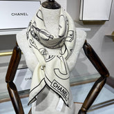 CHANEL 25S SCARF 140 IN SILK 732180