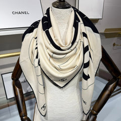 CHANEL 25S SCARF 140 IN SILK 732177