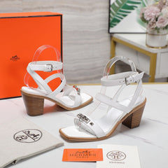 IVRESSE 65 SANDAL WHITE CALFSKIN