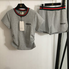 GUCCI T-SHIRT AND SHORTS SET STYLE 60