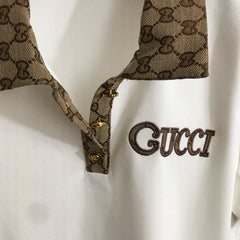 GUCCI POLO SHIRT AND SHORTS SET STYLE 48