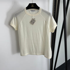 LOEWE SHORT-SLEEVE KNIT TOP STYLE 113