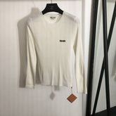 MIUMIU FITTED RIBBED KNIT TOP STYLE 285