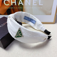 HEADBAND IN WHITE WRINKLED FABRIC 258838