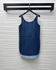 Miu Blue Denim Mini Dress