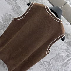 Miu 25 V- Gile Brown Wool 232024