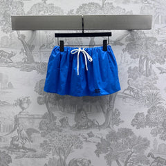 MIUMIU PLEATED DRAWSTRING MINI SKIRT 267799