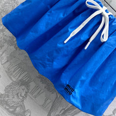 MIUMIU PLEATED DRAWSTRING MINI SKIRT 267799