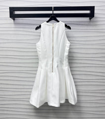 MIUMIU SLEEVELESS WHITE DRESS 267834
