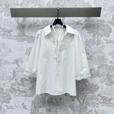 GUCCI 25S EMBROIDERED LONG SLEEVE SHIRT 264651