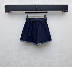 ZIMMERMAN 25S HIGH WAIST DENIM SHORTS 264693