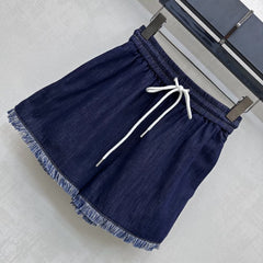 ZIMMERMAN 25S HIGH WAIST DENIM SHORTS 264693