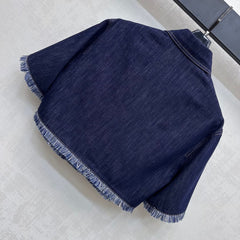 ZIMMERMAN 25S SHORT SLEEVE DENIM SHIRT 264724