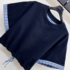 MIU 25S PLAID SET IN COTTON 264589