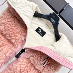 MONCLER 25S DOWN VEST IN PINK 106