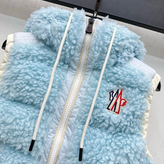 MONCLER 25S DOWN VEST IN BLUE 107