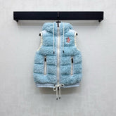 MONCLER 25S DOWN VEST IN BLUE 107