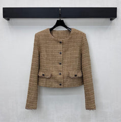 CHANEL 25S BEADED TWEED DRESS SET 307