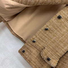 CHANEL 25S BEADED TWEED DRESS SET 307