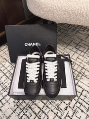 TRAINERS SNEAKER IN BLACK CALFSKIN AND SUEDE