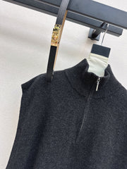 HERMES 25S SLEEVELESS CREW-NECK KNIT DRESS 306