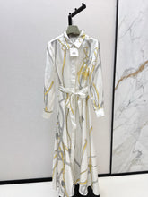 HERMES 25S LONG SILK DRESS 043