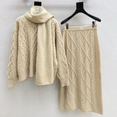 MAX MARA 25S KNIT SKIRT SET 091