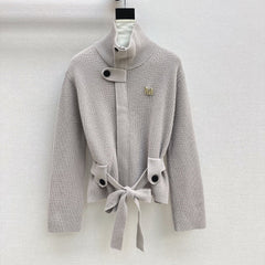 MAX MARA 25S STAND COLLAR CARDIGAN COAT 035