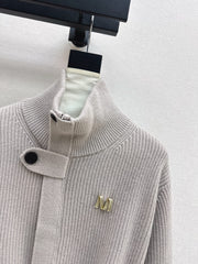 MAX MARA 25S STAND COLLAR CARDIGAN COAT 035