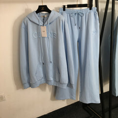 CELINE 25S HOODIE AND WIDE-LEG ELASTIC PANTS SET 0109
