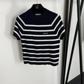 MIUMIU SHORT-SLEEVE KNIT TOP STYLE 359