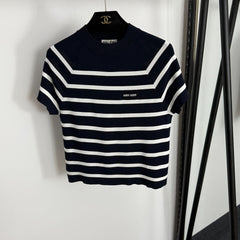 MIUMIU SHORT-SLEEVE KNIT TOP STYLE 359