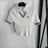 DIOR 25S SHORT-SLEEVE KNIT TOP STYLE 097