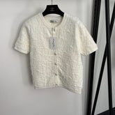 DIOR 25S SHORT-SLEEVE KNITTED CARDIGAN STYLE 329