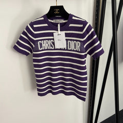 DIOR 25S SHORT-SLEEVE SWEATER STYLE 322
