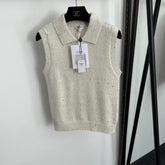 CHANEL 25S SLEEVELESS CROCHET VEST 337