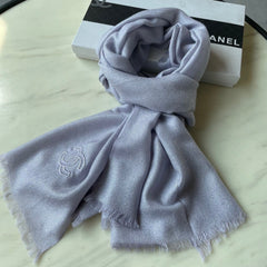 SCARF 210 CM IN PASTEL PURPLE CASHMERE 402209